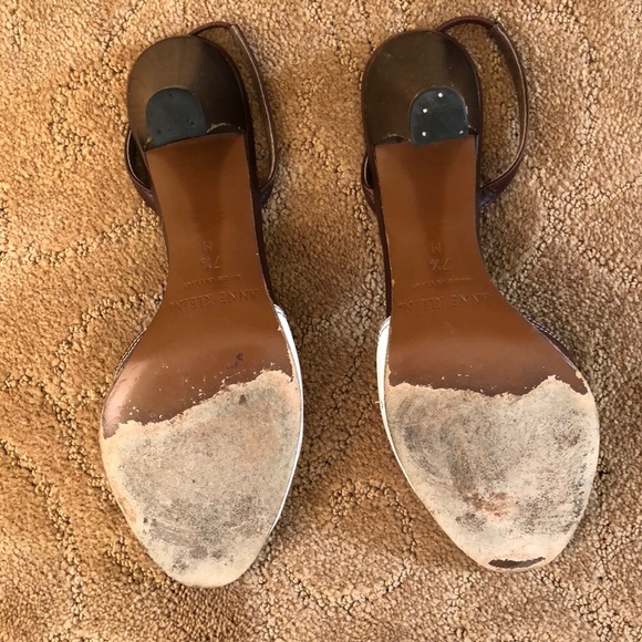 Anne Klein Peep toe sling back shoes - Picture 4 of 4